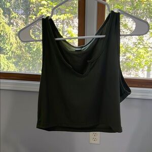 Women's Green Sleeveless Top